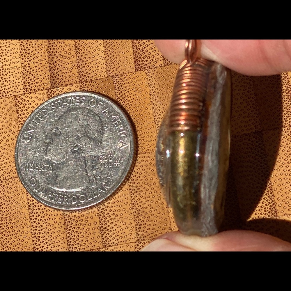 Mixed Material Pendant Custom Made Unique Piece - image 7